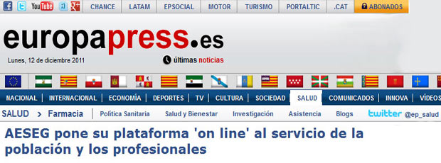 Noticia en Europa Press